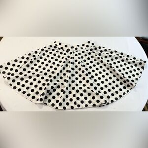Urban Coco-retro black-and-white polkadot, knee length circle skirt – size M